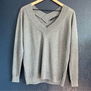 Zara V-neck Micro Knit Sweater